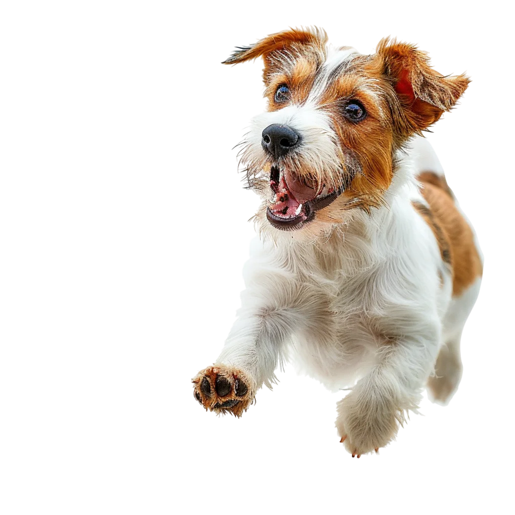 Cute Jack Russell Terrier Puppy Running PNG