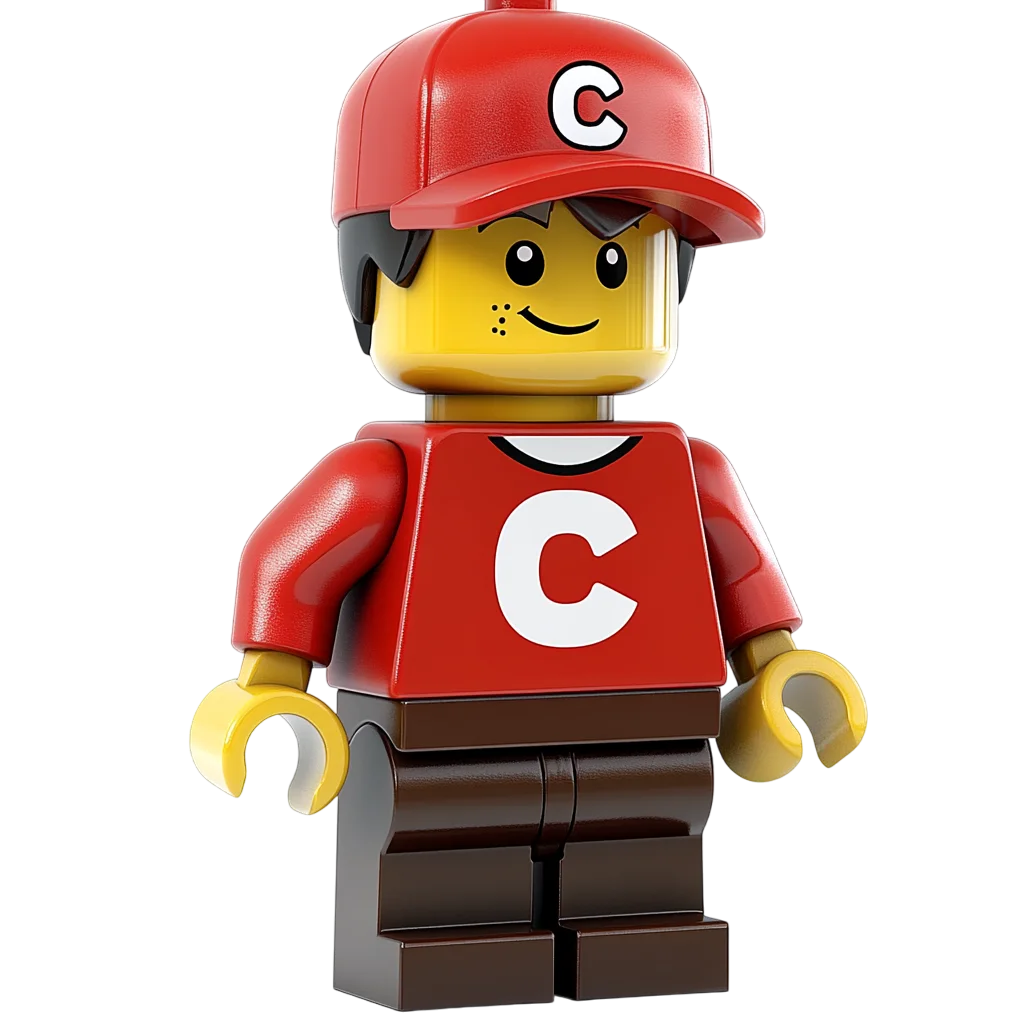 Lego Red Cap Minifigure Toy Free PNG