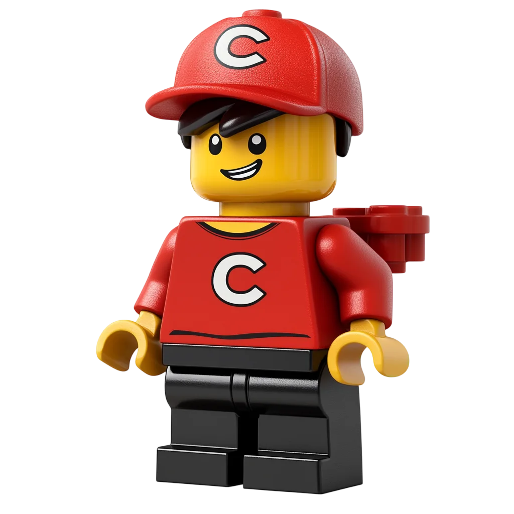 Lego Red Cap Minifigure Profile PNG