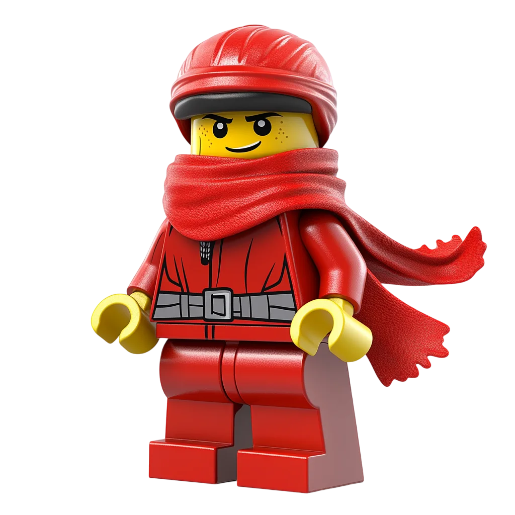 Lego Red Suit Minifigure Toy Free PNG