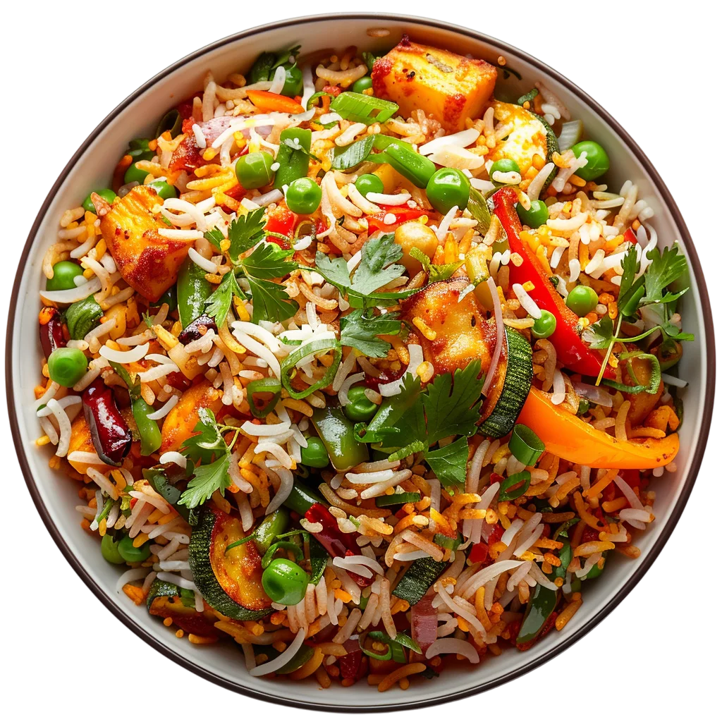 Delicious Spicy Mixed Rice Biryani PNG