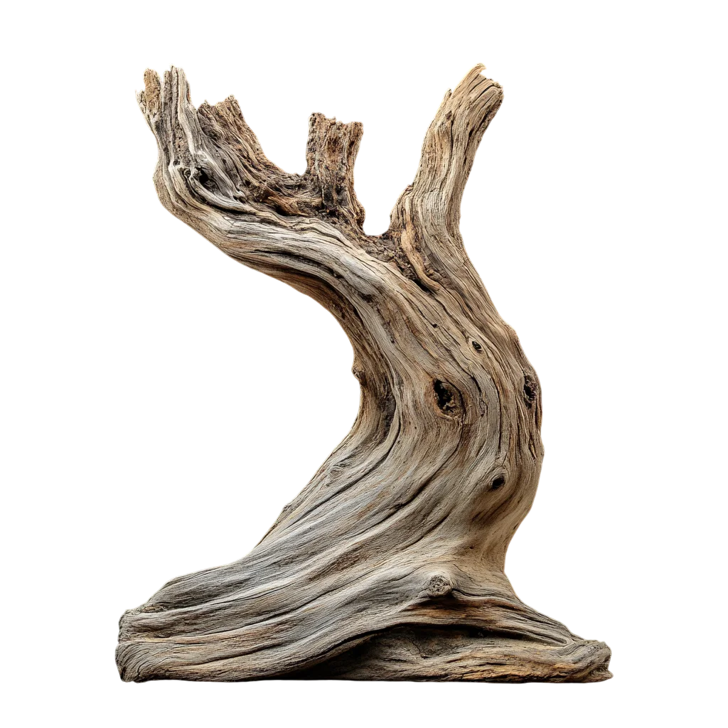 Natural Driftwood Branch Upright Shape Free PNG