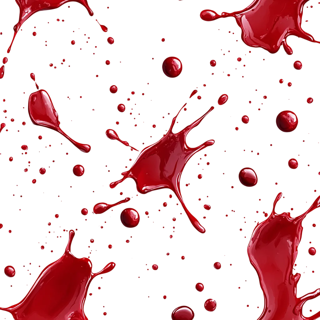 Red Paint Splatter Dripping Splash PNG