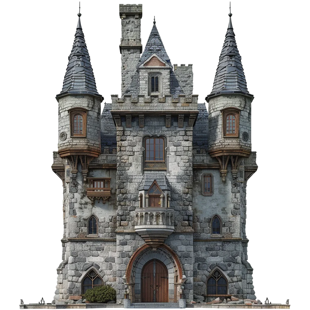 Medieval Stone Fortress Castle Ruin Free PNG