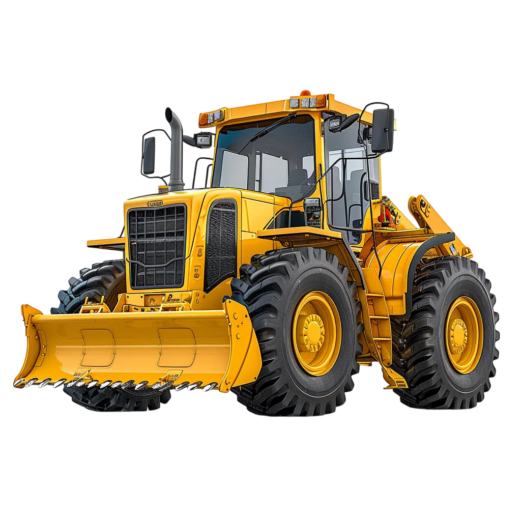 Heavy Yellow Construction Bulldozer PNG