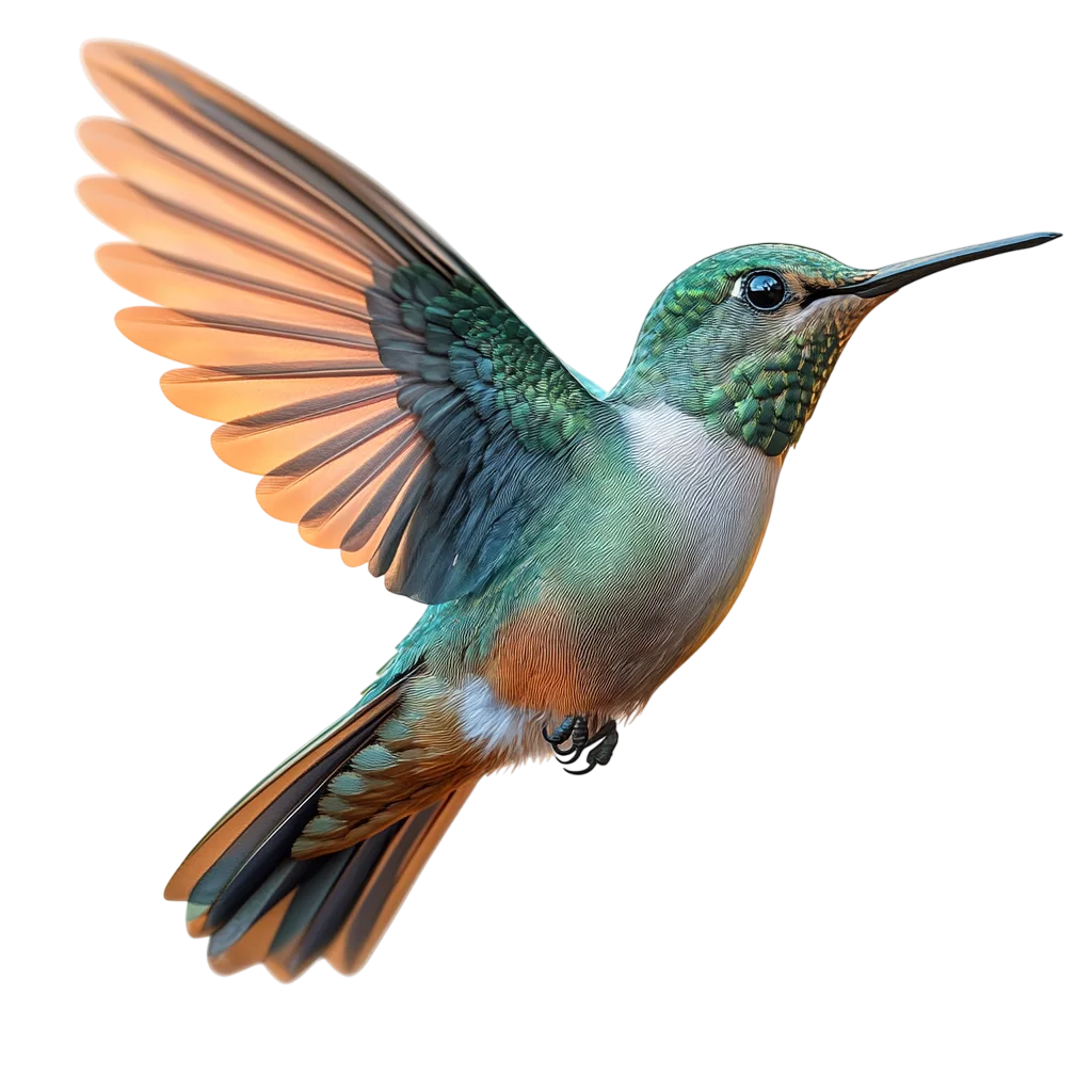 Colibri Hummingbird Flying Side View Free PNG