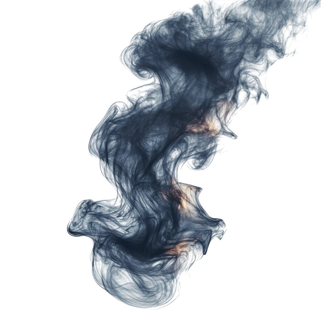 Dark Blue Smoke Cloud Particle Effect PNG