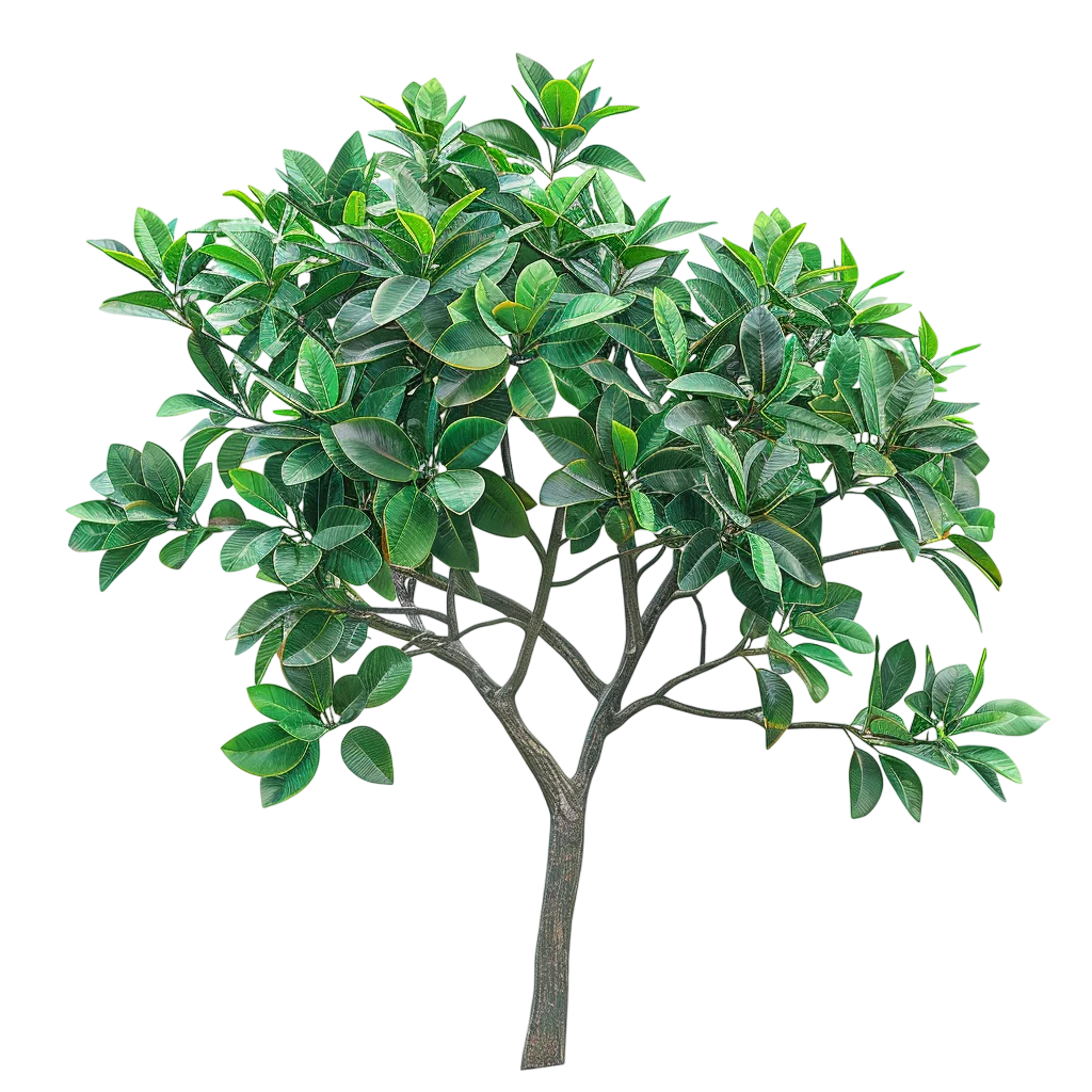 Lush Green Shrub Plant With Leaves Free PNG