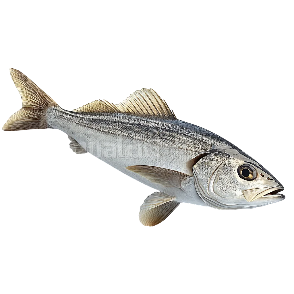 Fresh Silver Fish Profile View Free PNG