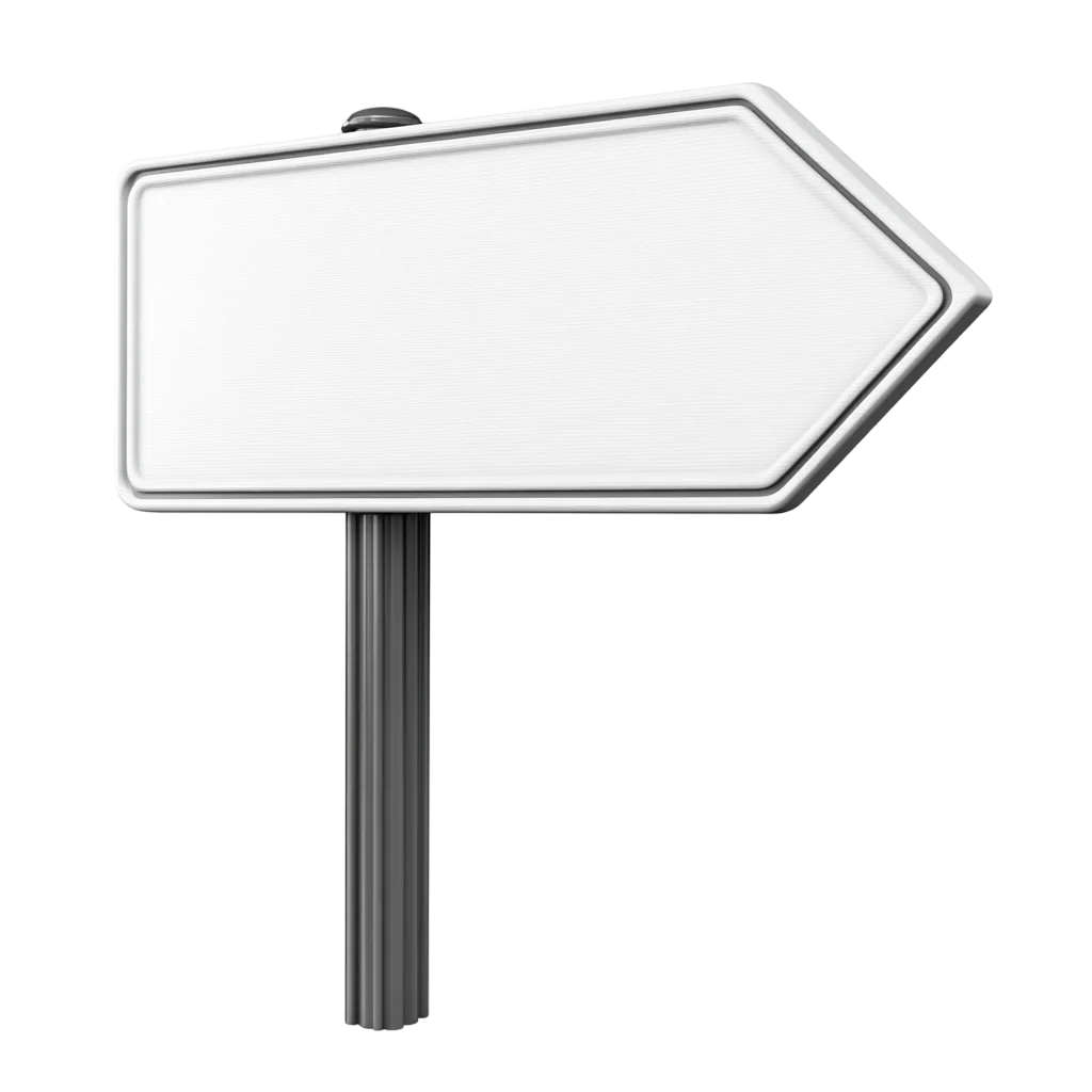 Blank Directional Road Sign Board Free PNG
