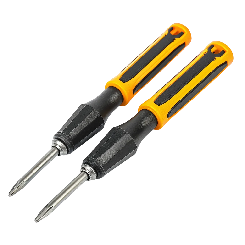 Yellow And Black Hand Tools Screwdrivers PNG