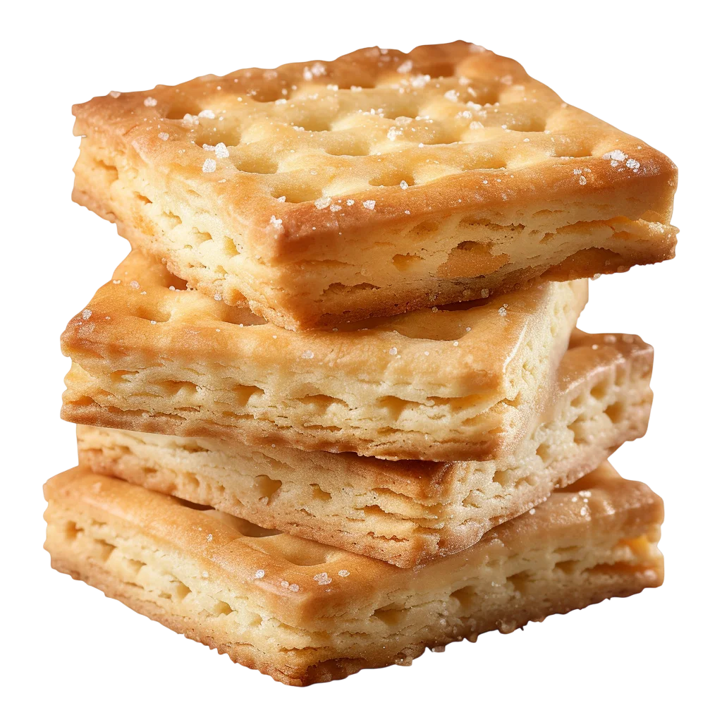 Fresh Layered Puff Pastry Squares Pile PNG