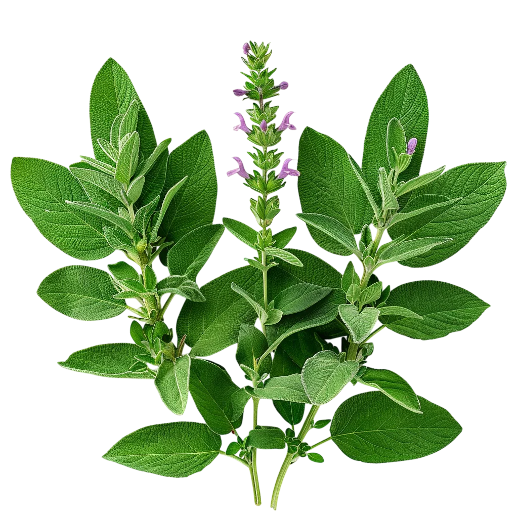 Fresh Basil Herb Leaves Plant Clump PNG