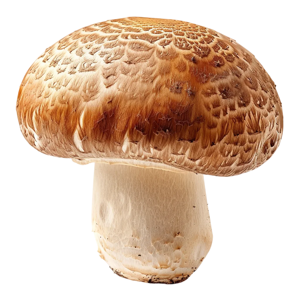 Fresh Wild Brown Mushroom Cap Free PNG