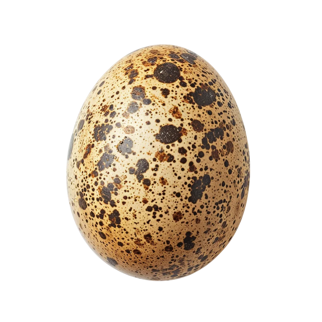 Fresh Speckled Quail Egg Close Up PNG
