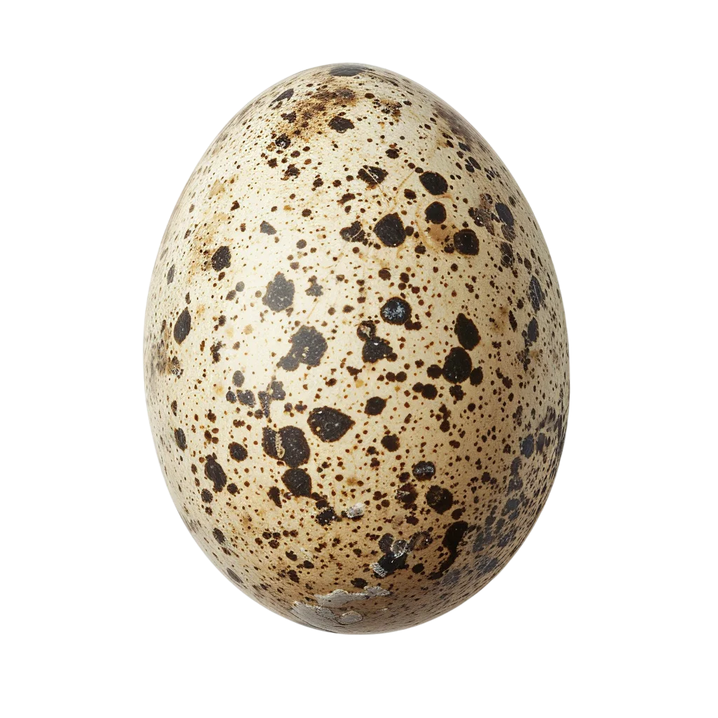 Fresh Speckled Quail Egg Isolated PNG