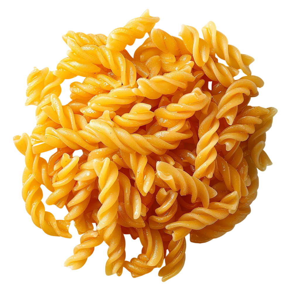 Fresh Fusilli Spiral Pasta Pile Free PNG