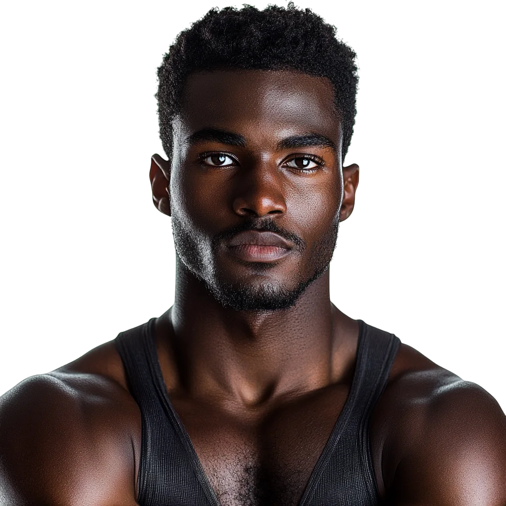 Handsome Muscular Man Portrait Free PNG