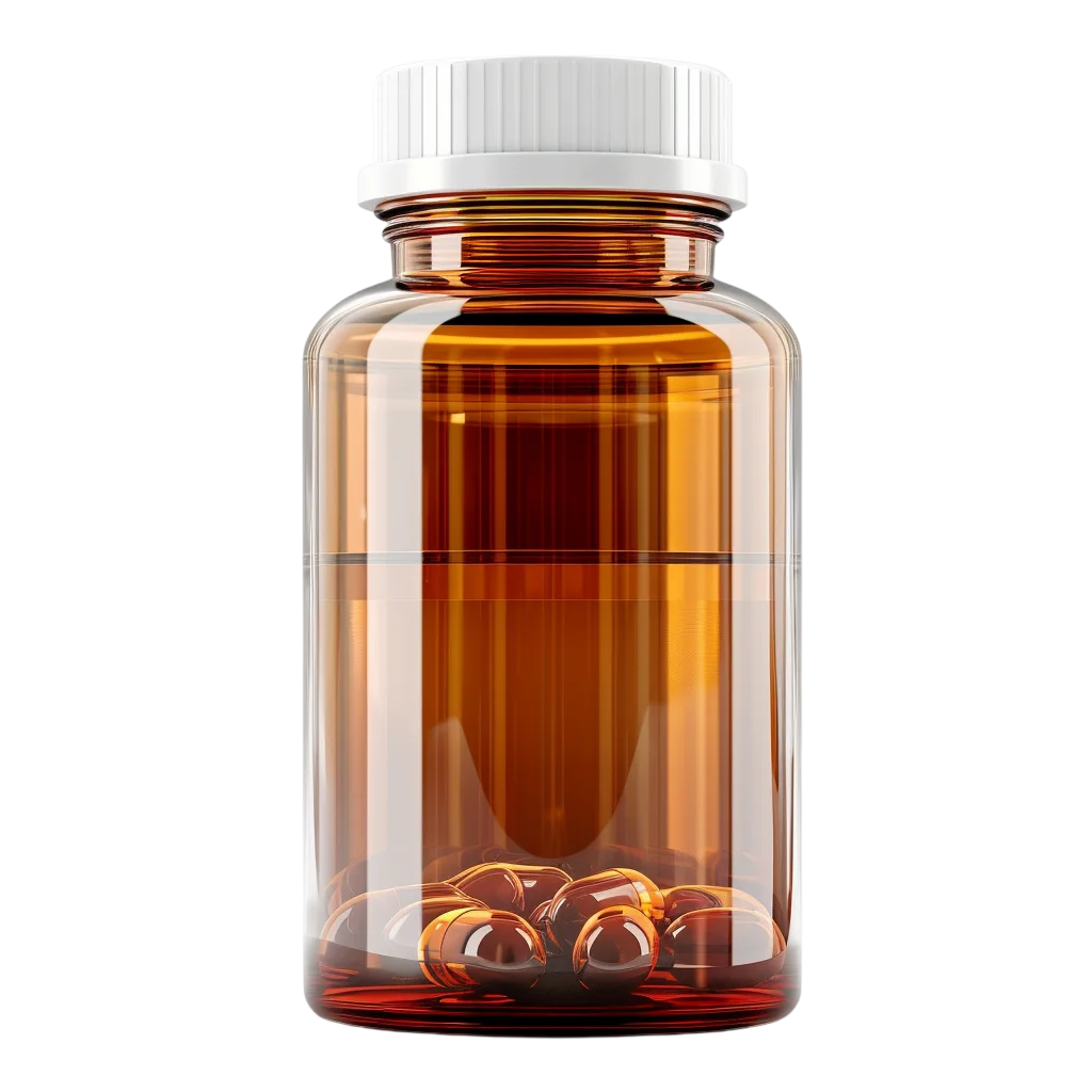 Amber Glass Dropper Bottle Skincare Free PNG