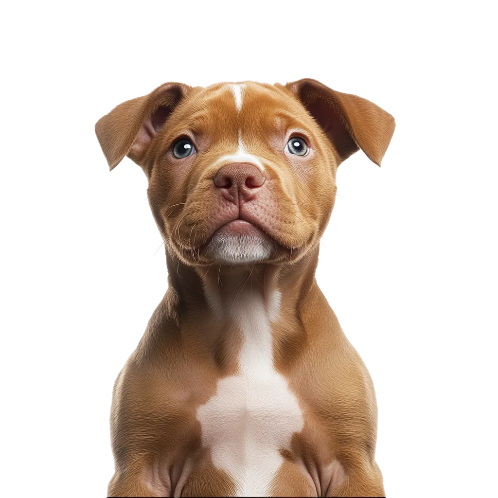 Cute Pitbull Puppy Portrait Close Up PNG
