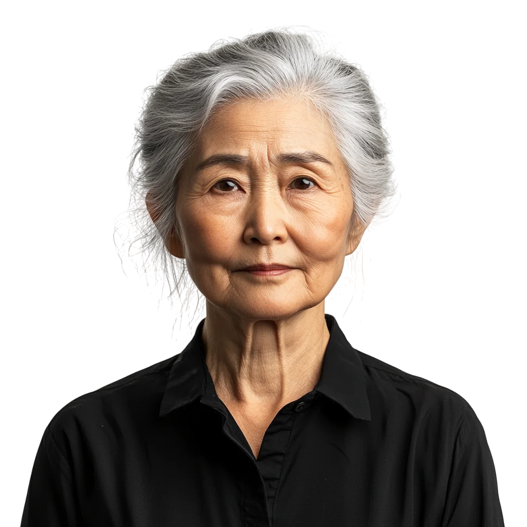 Smiling Senior Woman Portrait Close Up PNG