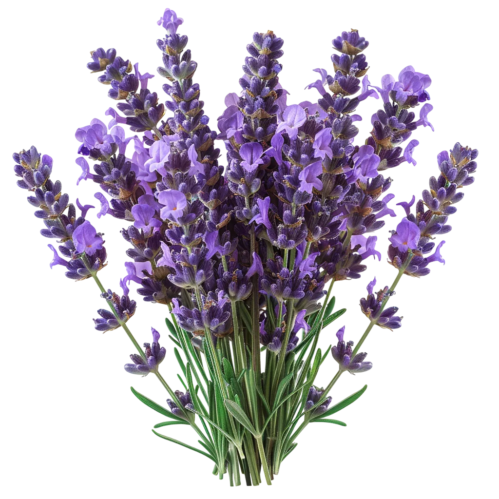 Fresh Purple Lavender Flower Bouquet Free PNG