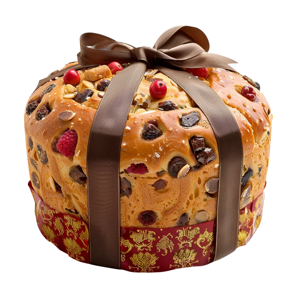 Traditional Italian Panettone Fruit Cake Free PNG