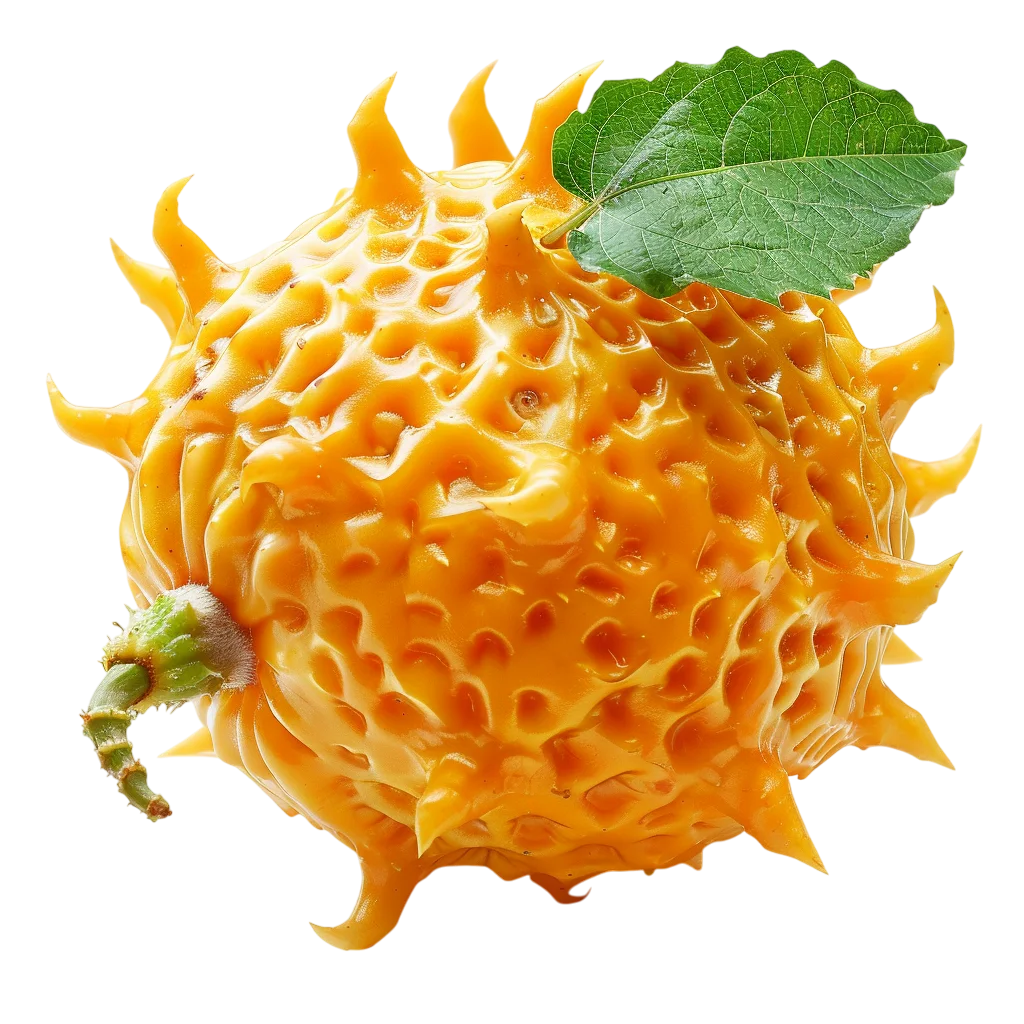 Fresh Kiwano Horned Melon Fruit Isolated Free PNG