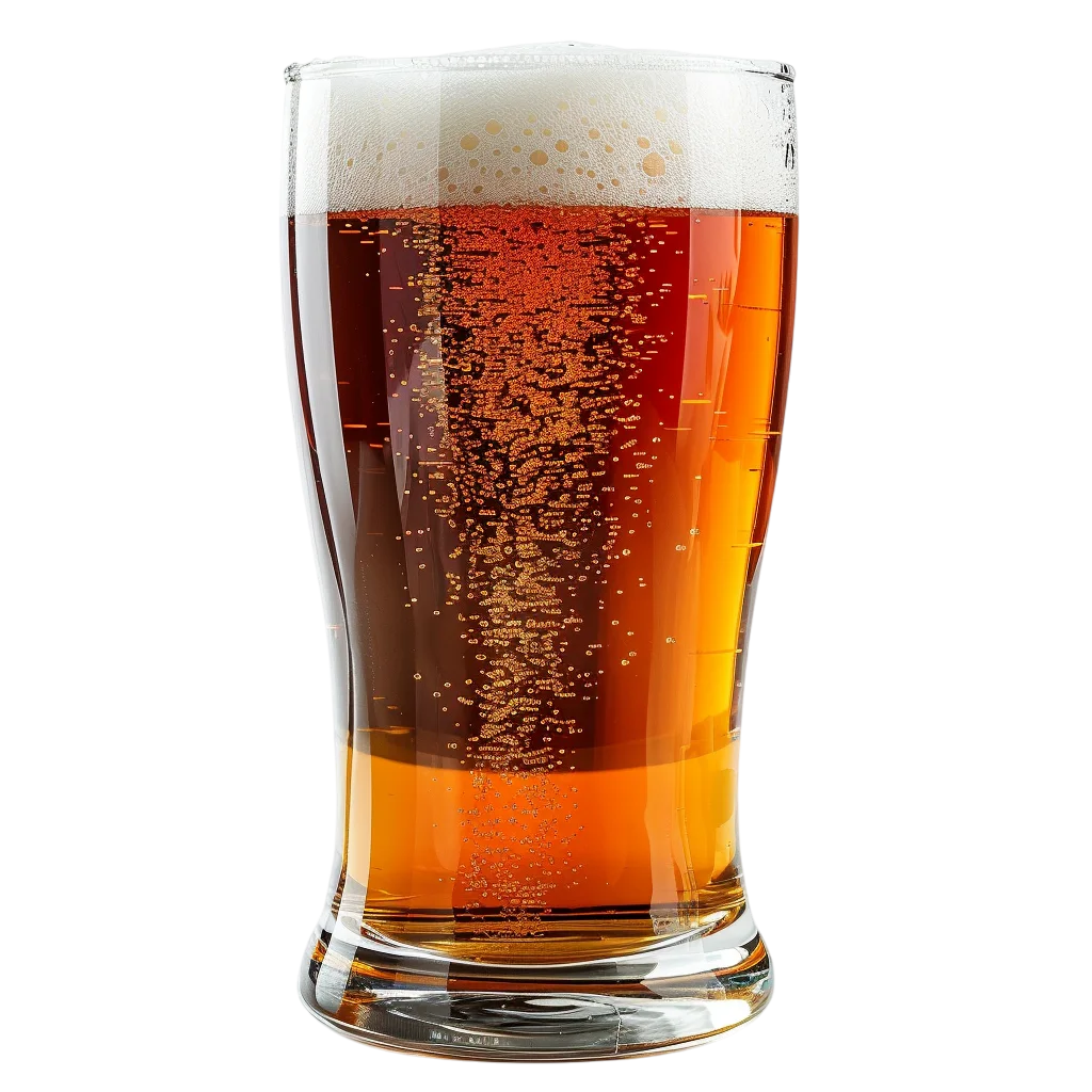 Pint of Draft Beer with Froth Free PNG Drink Clipart