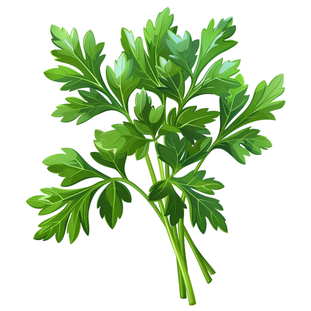 Fresh Green Parsley Sprig Free PNG Culinary Herb Clipart