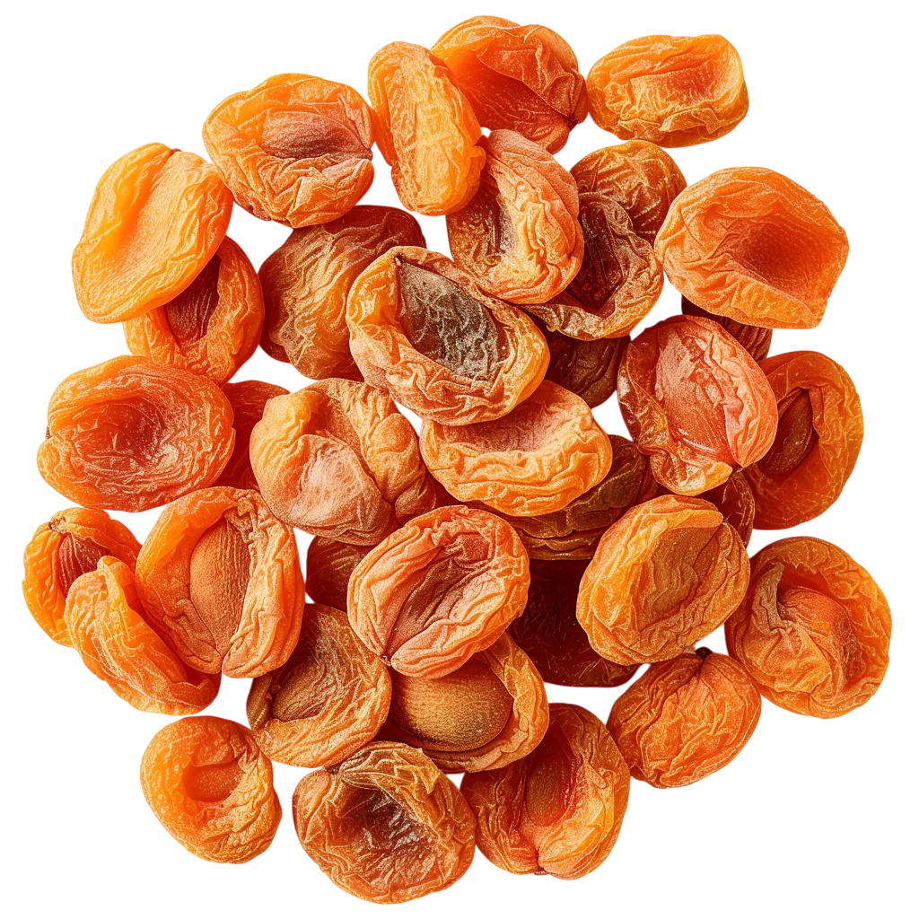 Dried Apricots Pile Isolated Free PNG Food Clipart