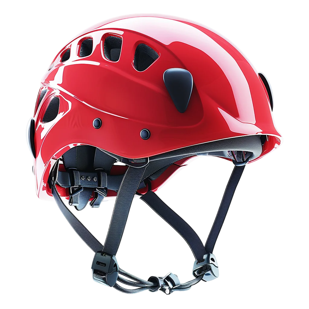 Red Mountaineering Safety Helmet Equipment Free PNG