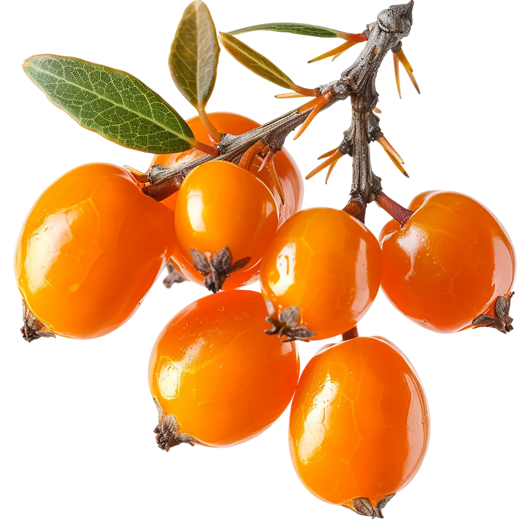 Glossy Orange Fruits on a Thorny Branch Free PNG