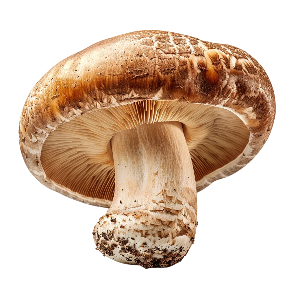 Large Brown Mushroom with Exposed Gills | Free PNG