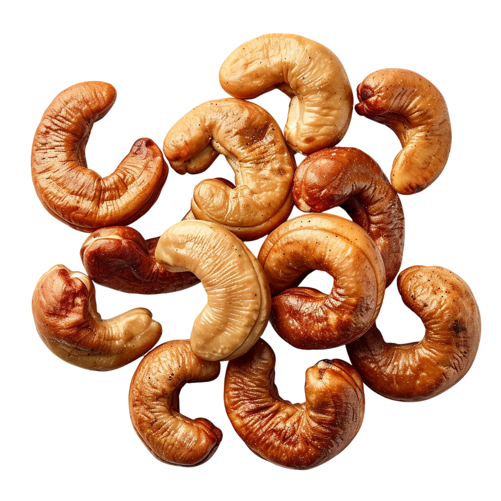 Pile of Roasted Cashew Nuts Free PNG