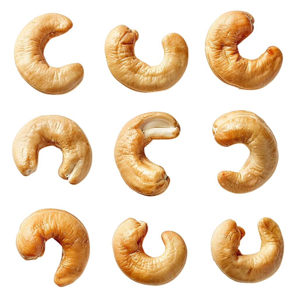 Golden Roasted Cashew Nuts | Free PNG
