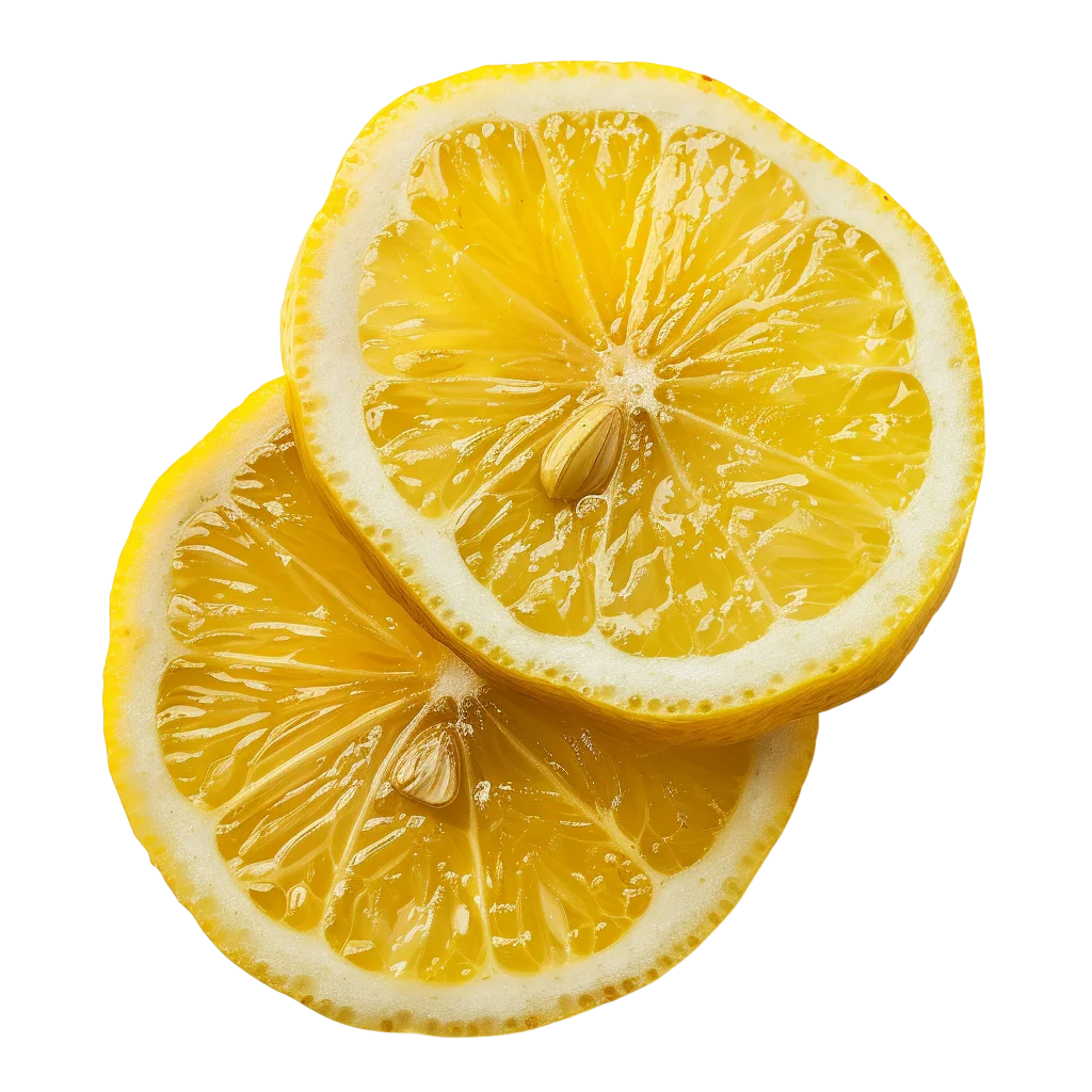 Two Overlapping Lemon Slices - Free PNG