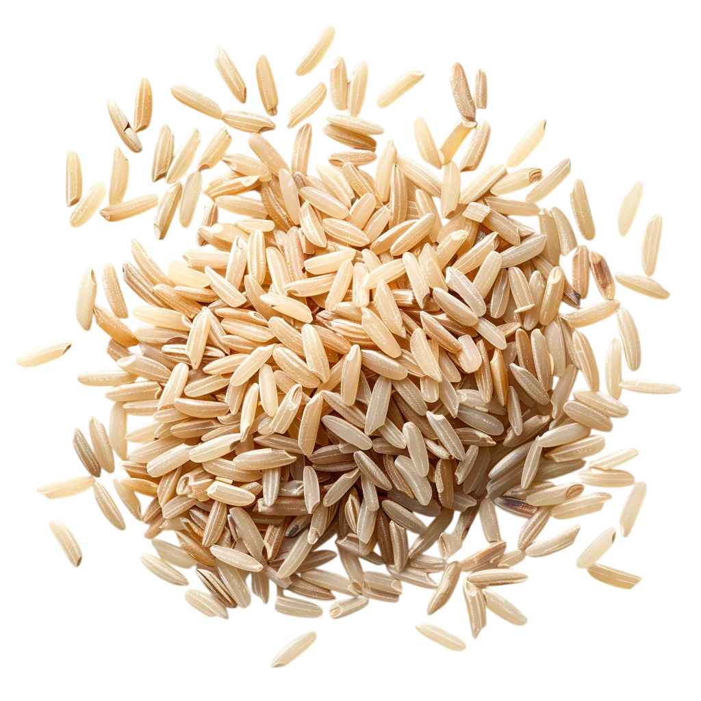 Raw Long-Grain Rice Pile Free PNG