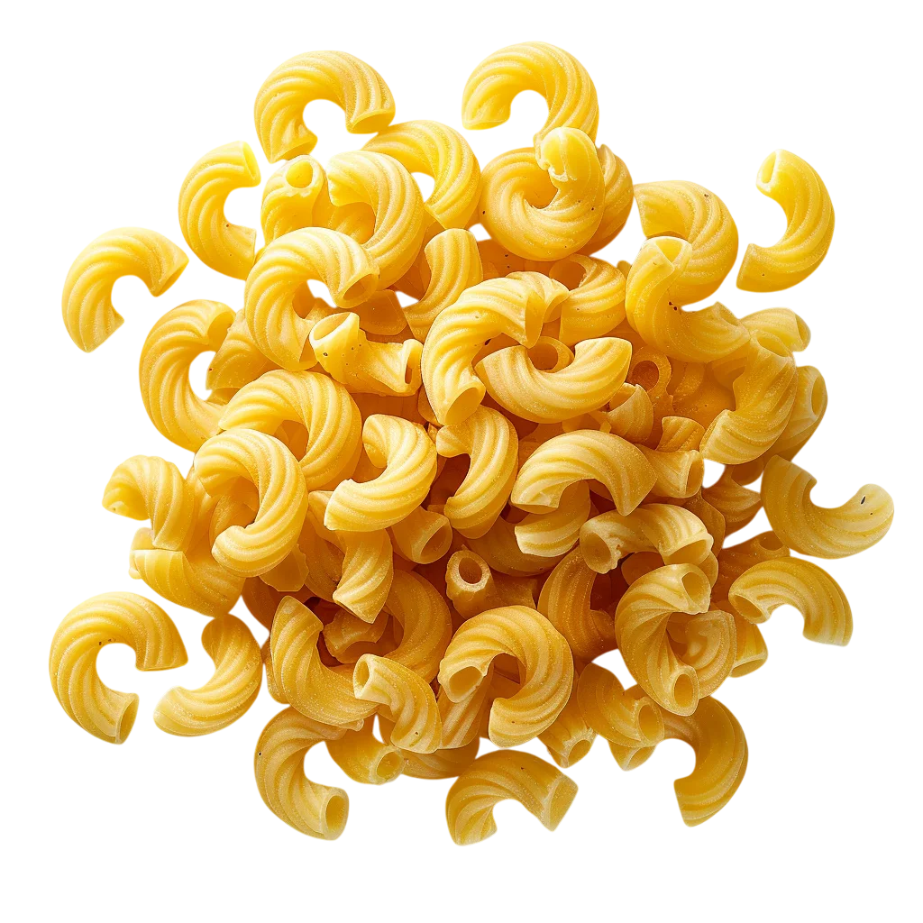 Golden Cavatappi Pasta Pile Free PNG