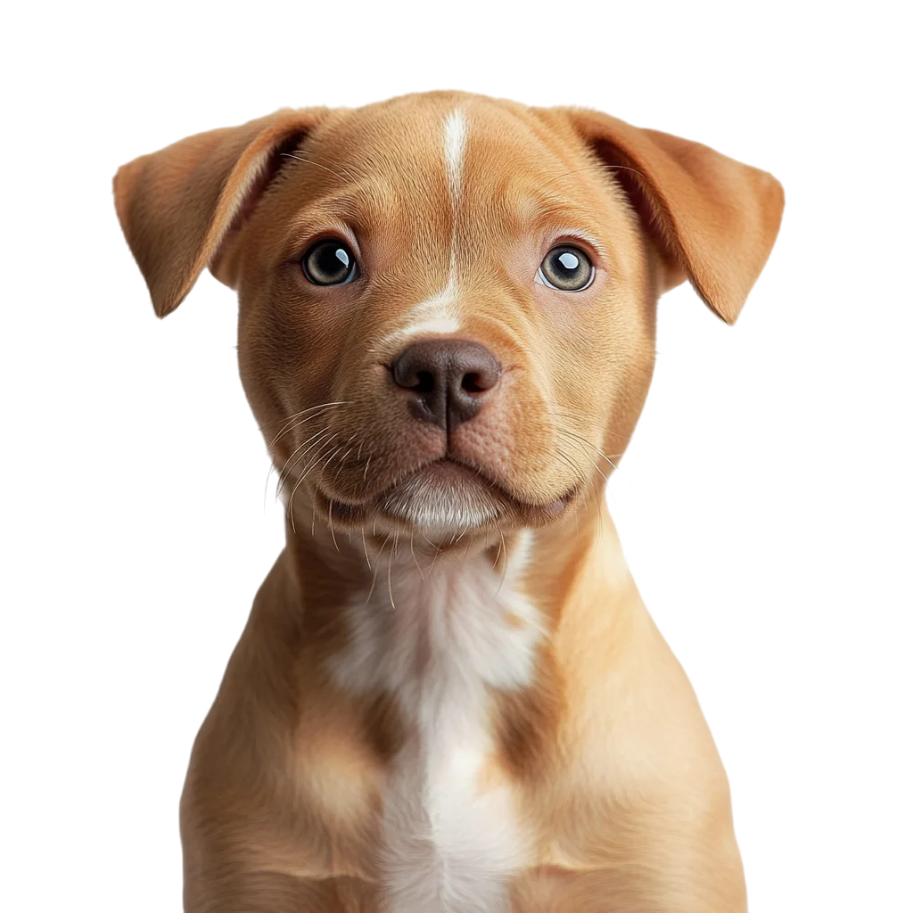 Tan Puppy Portrait Free PNG