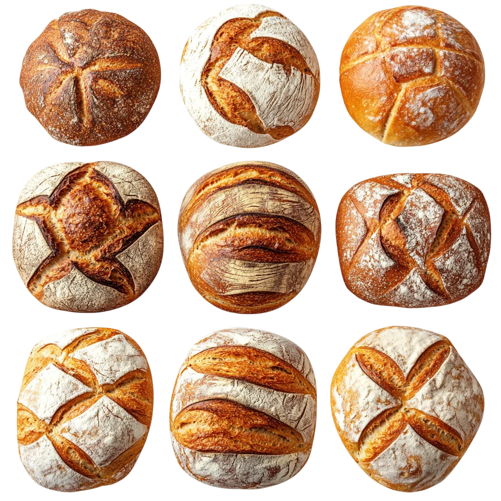 Rustic Sourdough Bread Collection - Free PNG