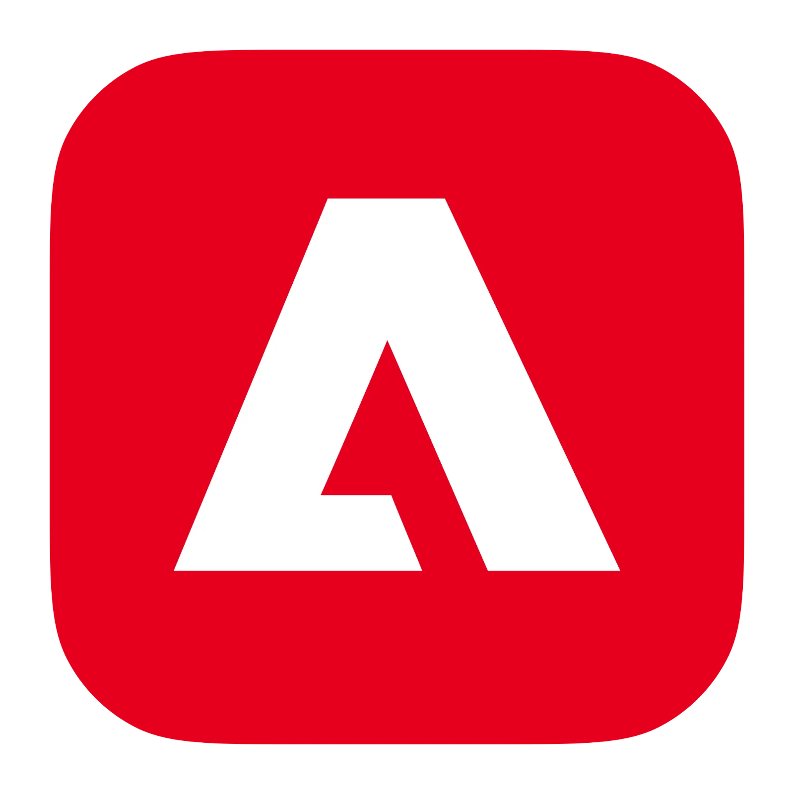 Adobe Red App Icon with White A Free PNG
