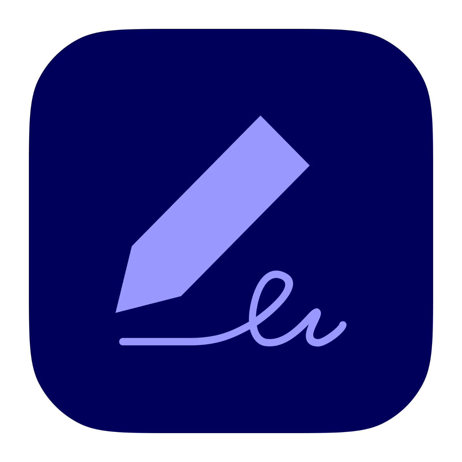 Pencil and Signature App Icon Free PNG