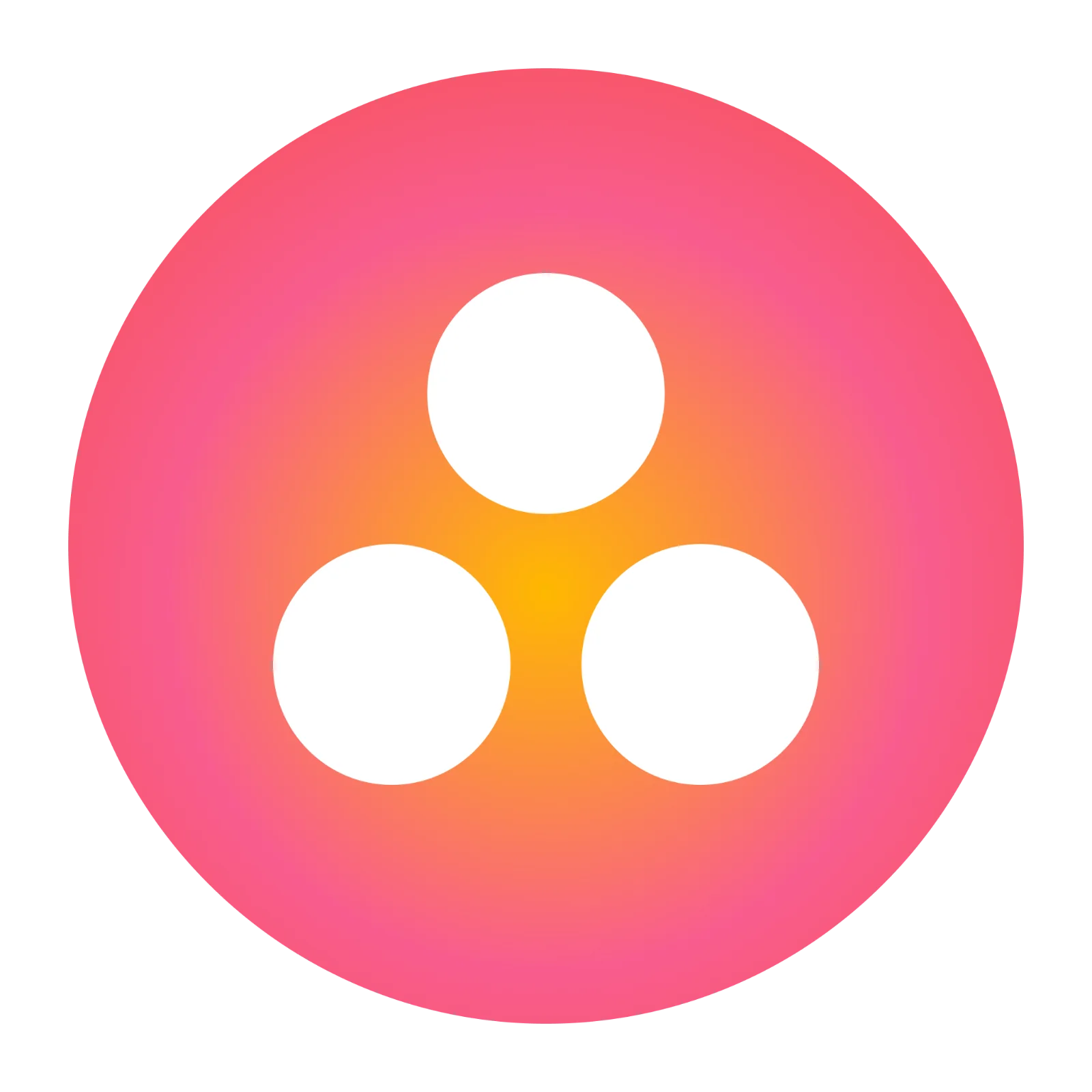 Asana Gradient Logo Icon Free PNG