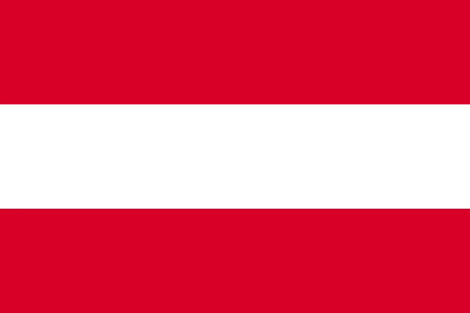 Austria Flag with Red and White Stripes Free PNG