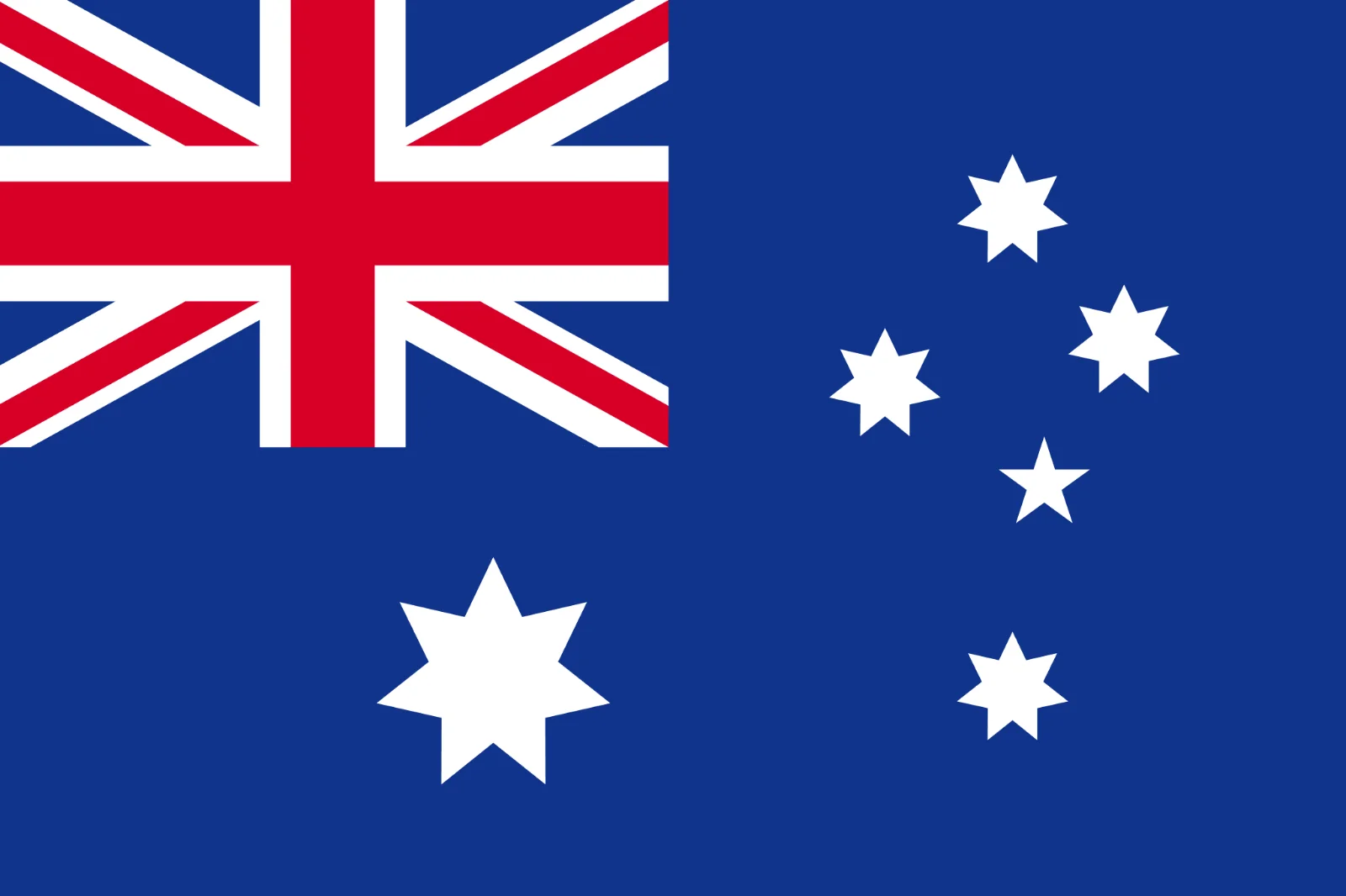 Australian Flag with Union Jack and Southern Cross Free PNG