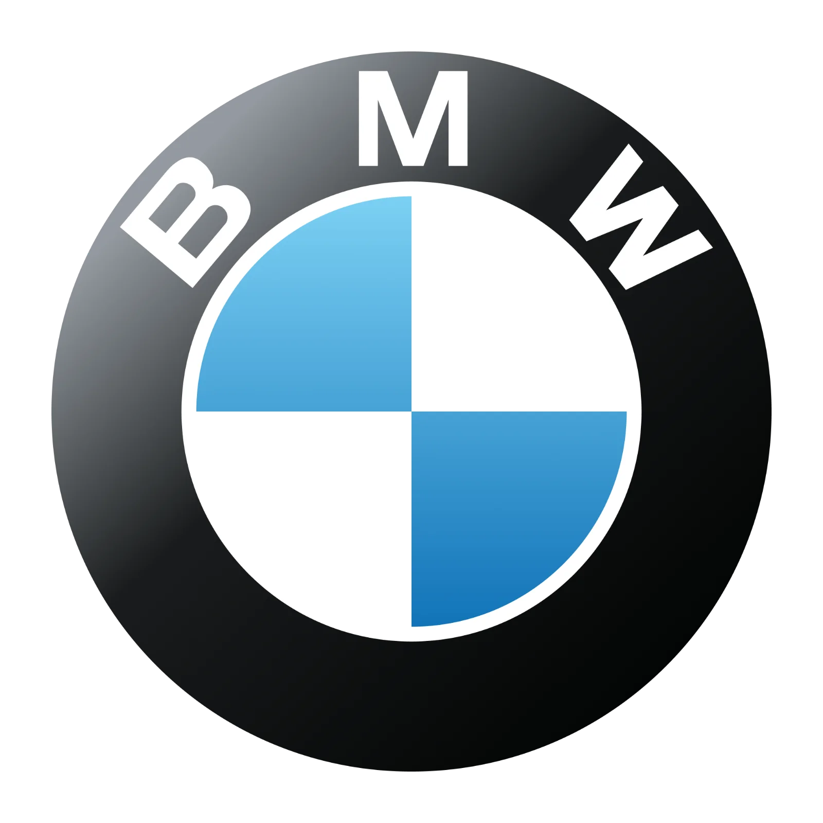 BMW Roundel Logo with Blue and White Quadrants Free PNG