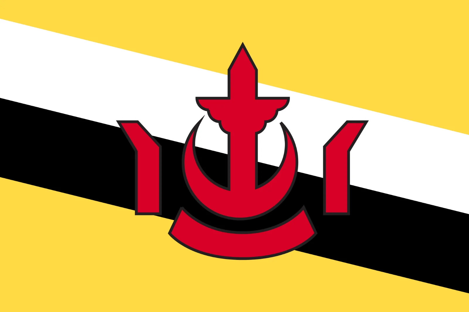 Red Anchor Emblem on Diagonal Stripes Free PNG