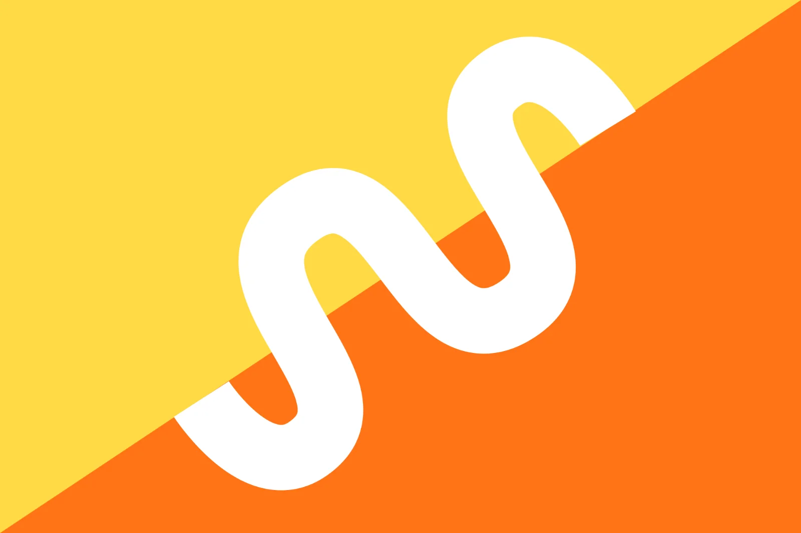 White Chain Link on Yellow and Orange Background Free PNG