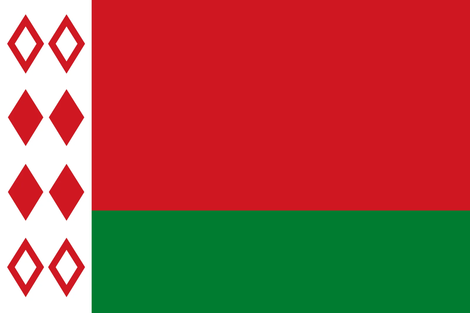 Belarus Flag with Traditional Ornament Free PNG